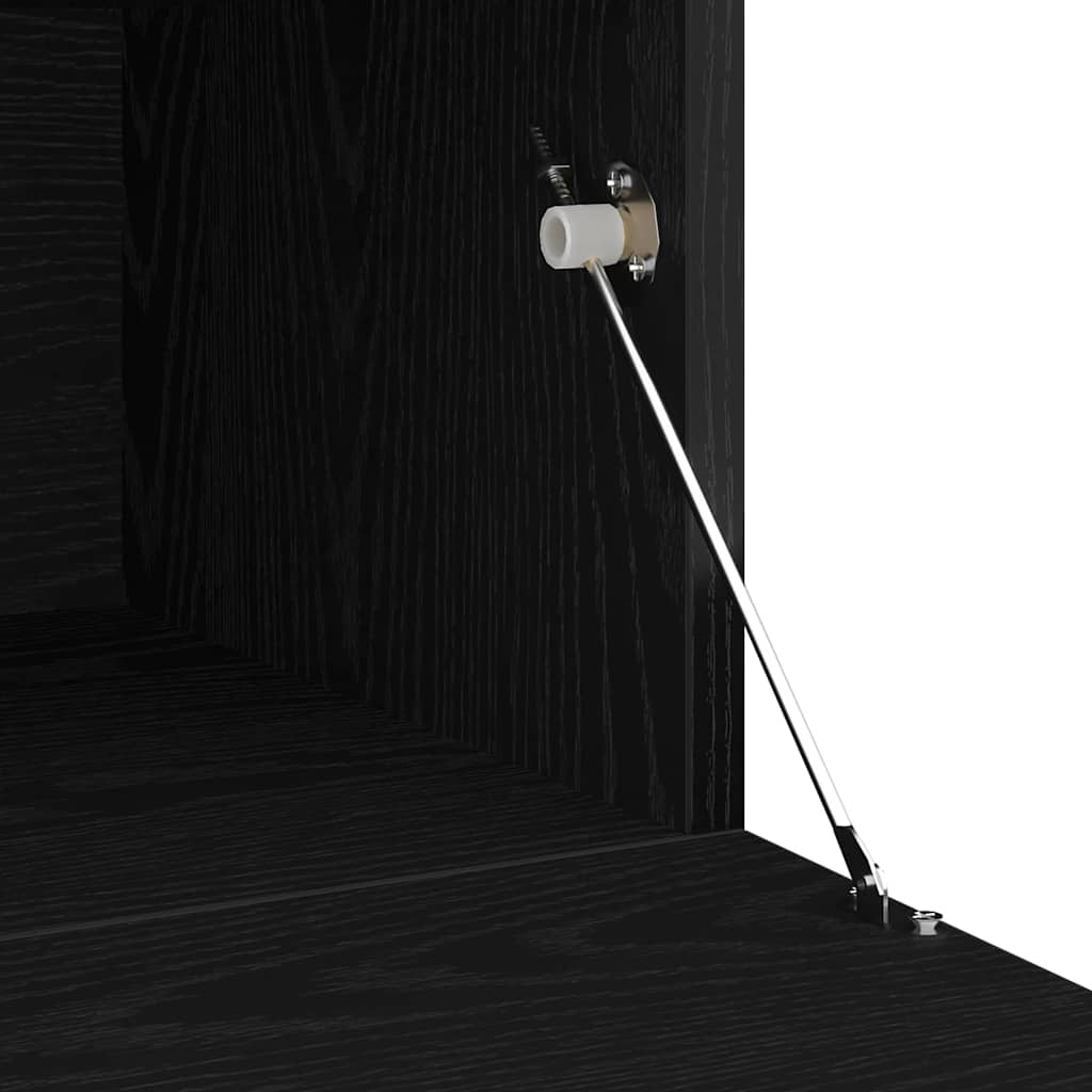 TV-Schränk 2 stk. Schwarz Eichen-Optik Holzwerkstoff