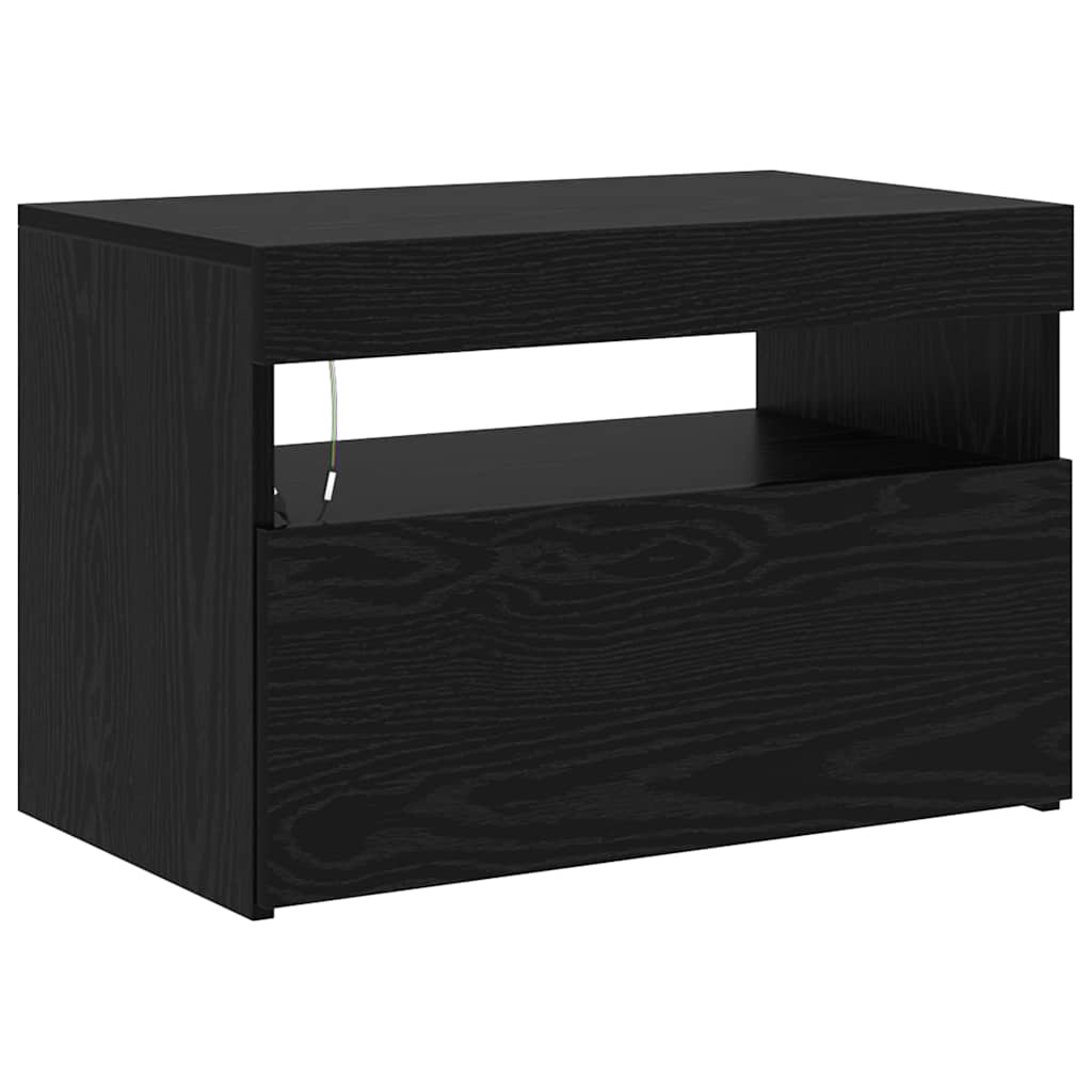 TV-Schränke 2 pcs Schwarz Eichen-Optik 180 x 35 x 40 cm