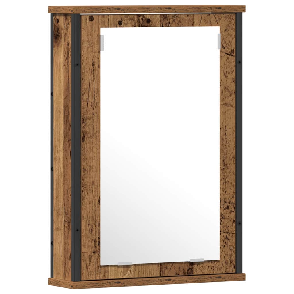 Badezimmermöbel-Set mit Regal mit Tür 2 pcs Braun Holzwerkstoff