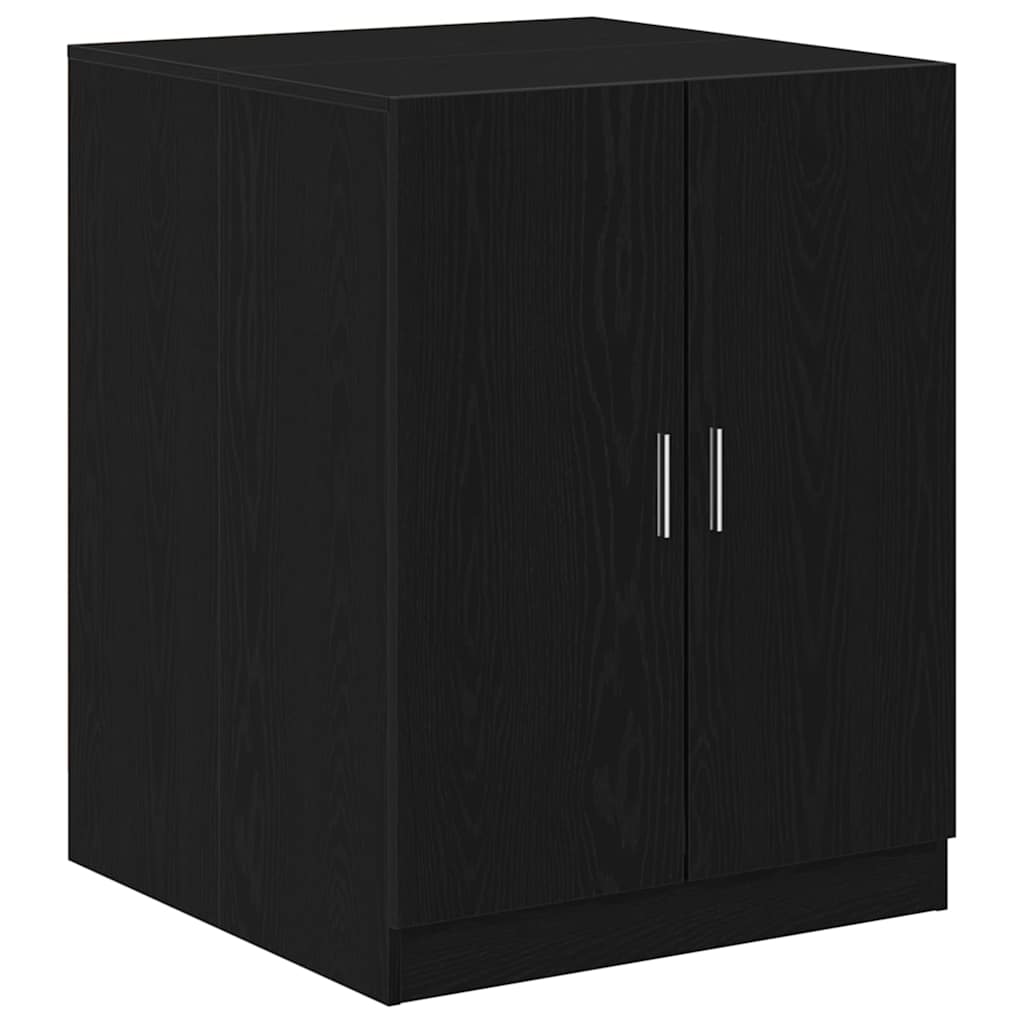 Waschmaschinen-Schrank 2 stk. Schwarz Eichen-Optik
