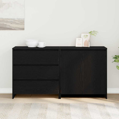Sideboard 2 stk. Schwarz 70 x 41 x 75 cm Holzwerkstoff