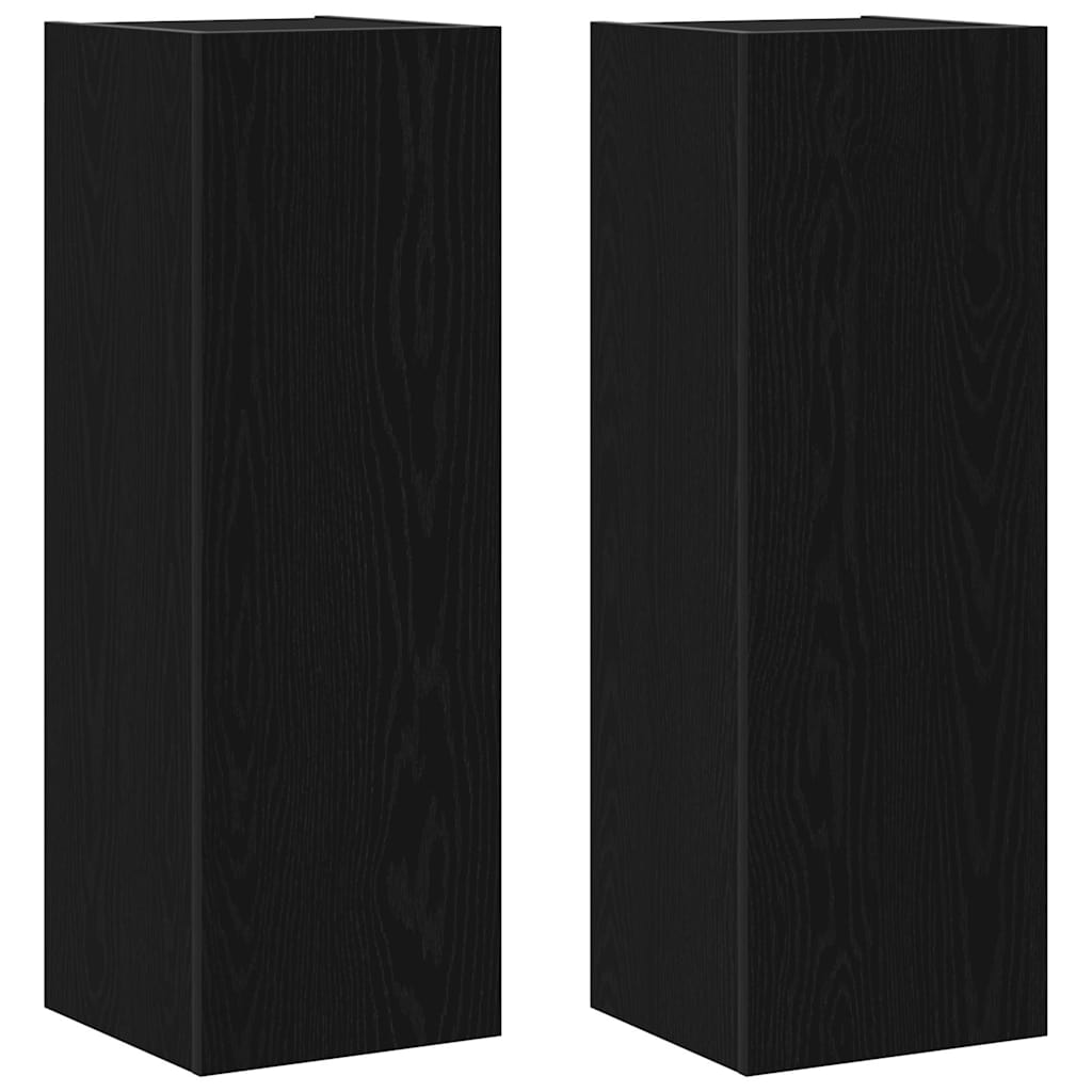 TV-Schrankset 8 stk. Schwarz Eichen-Optik Holzwerkstoff