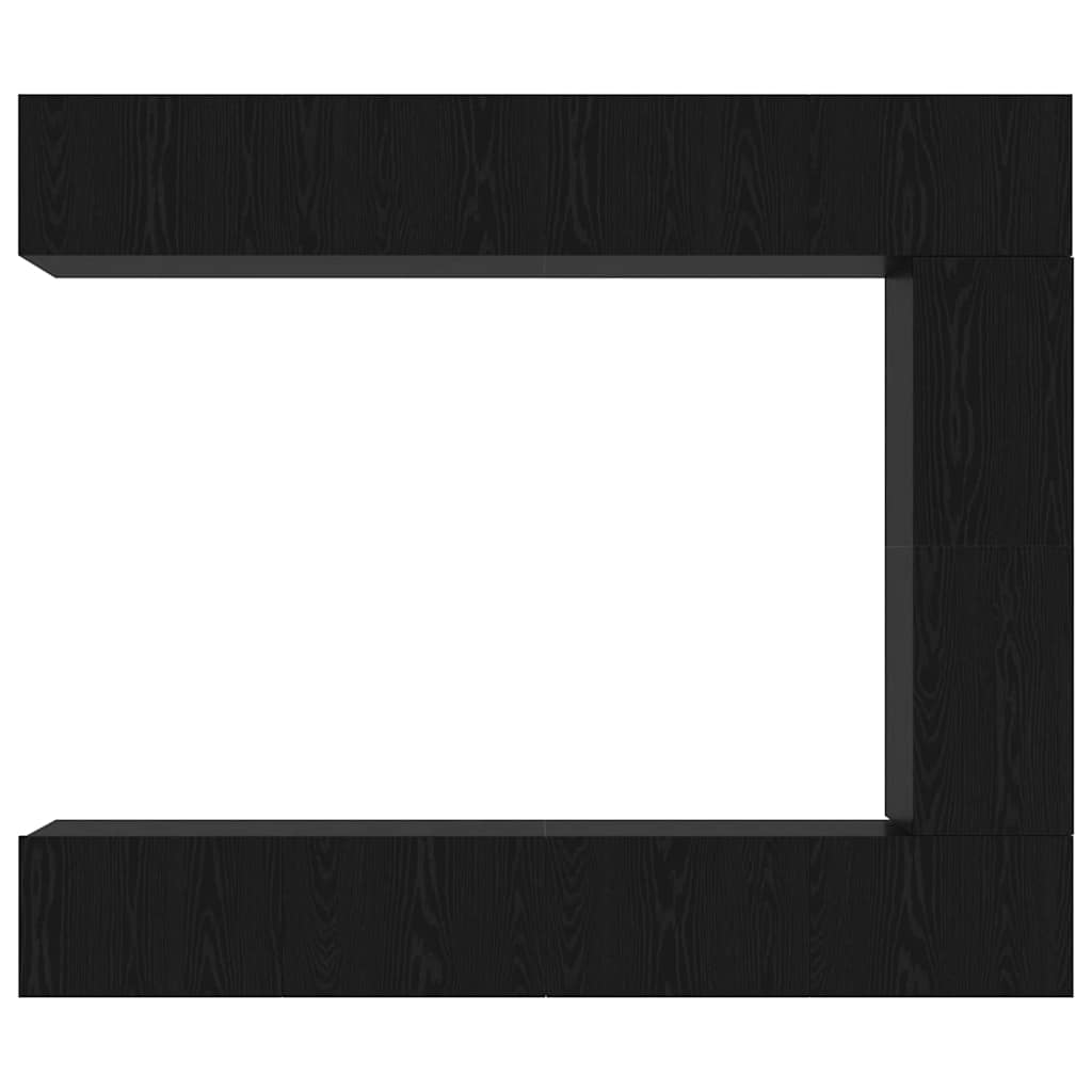TV-Schrankset 5 stk. Schwarz Eichen-Optik Holzwerkstoff
