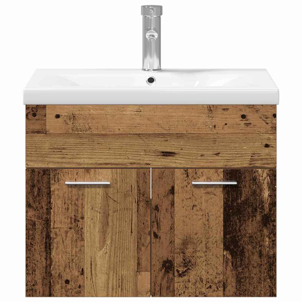 Badezimmermöbel-Set 3 stk. Braun 60 x 38,5 x 46 cm