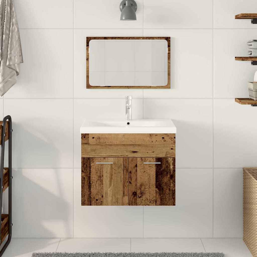 Badezimmerschrank Altholz 60 x 38,5 x 46 cm Holzwerkstoff