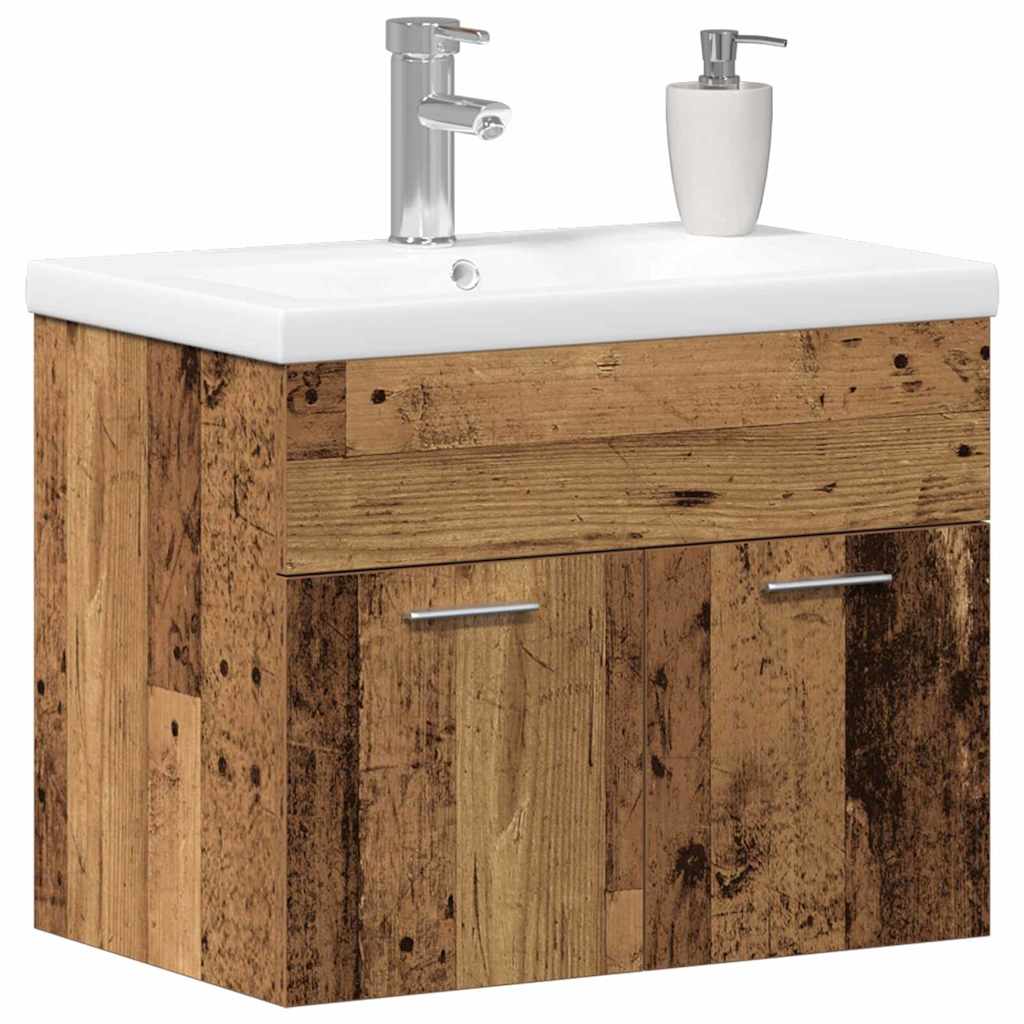 Badezimmerschrank Altholz 60 x 38,5 x 46 cm Holzwerkstoff