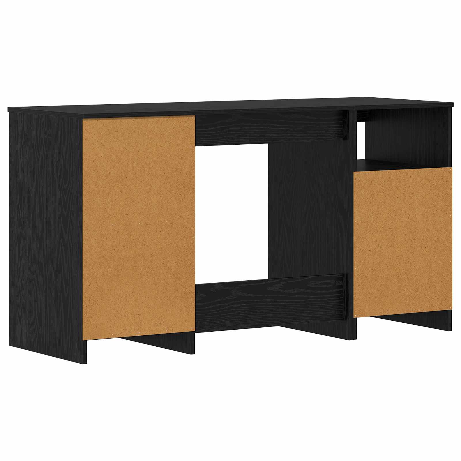 Schreibtisch Schwarz Eichen-Optik Holzwerkstoff
