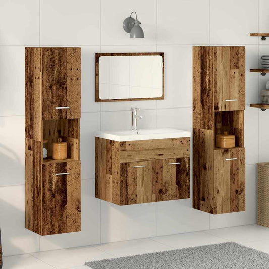 Aufbewahrungsset Wandmontiert 4 pcs Holzwerkstoff