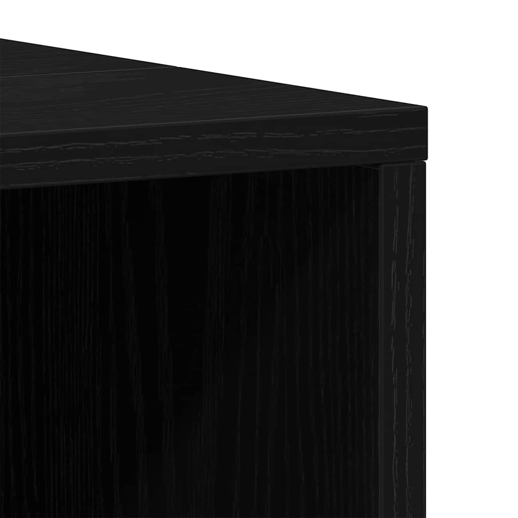Badezimmermöbel-Set 3 stk. Schwarz 80 x 33 x 60 cm