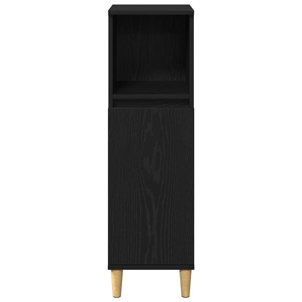 Badezimmermöbel-Set 3 stk. Schwarz 80 x 33 x 60 cm