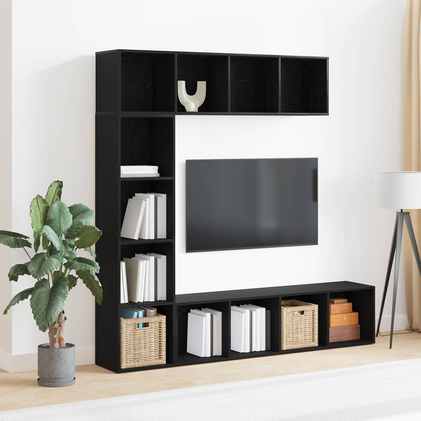 Bücherregal 12 Ebenen 3 stk. 36 x 30 x 143 cm Holzwerkstoff