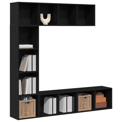 Bücherregal 12 Ebenen 3 stk. 36 x 30 x 143 cm Holzwerkstoff
