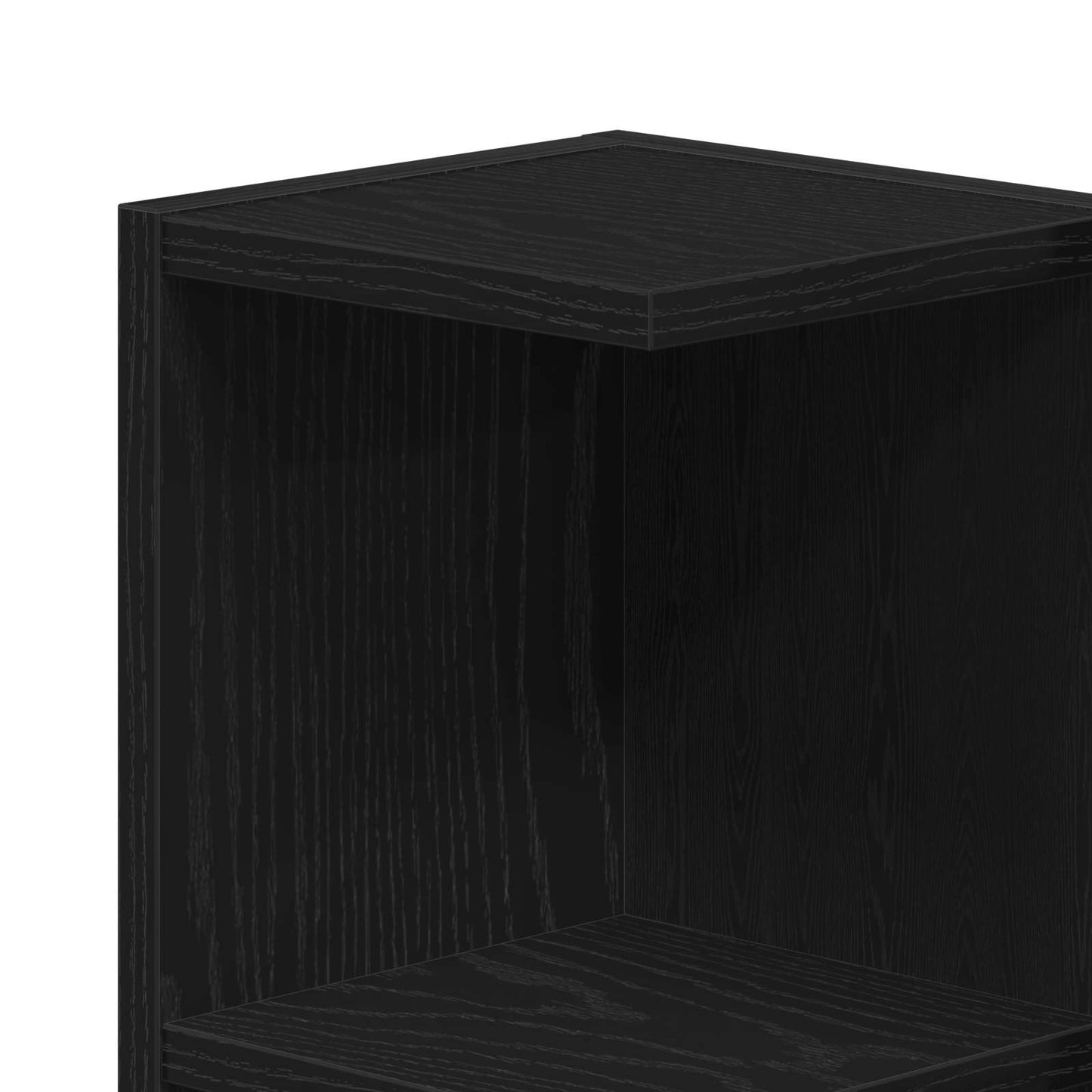 Badezimmermöbel-Set mit Regal 3 pcs Schwarz 30 x 30 x 99,5 cm
