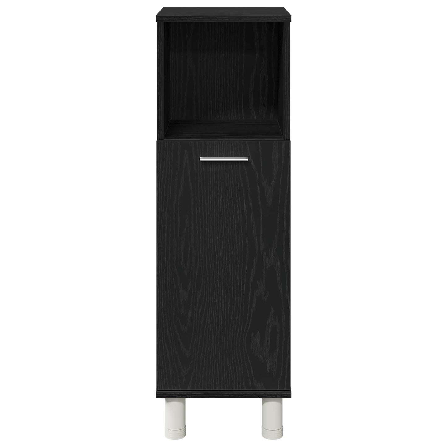 Badezimmermöbel-Set mit Regal 3 pcs Schwarz 30 x 30 x 99,5 cm