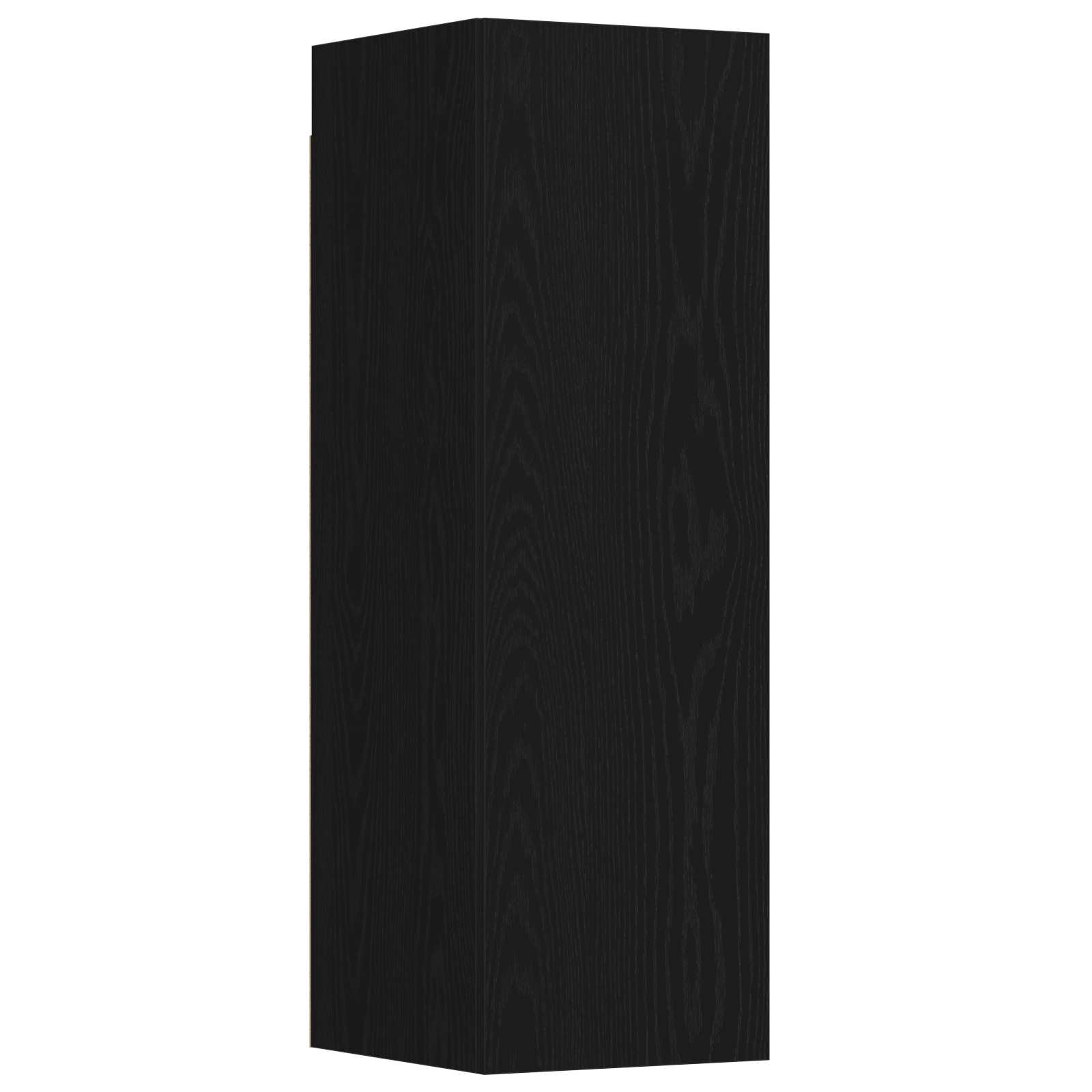 TV-Schrankset 3 pcs Schwarz Eichen-Optik 130,5 x 30 x 140 cm