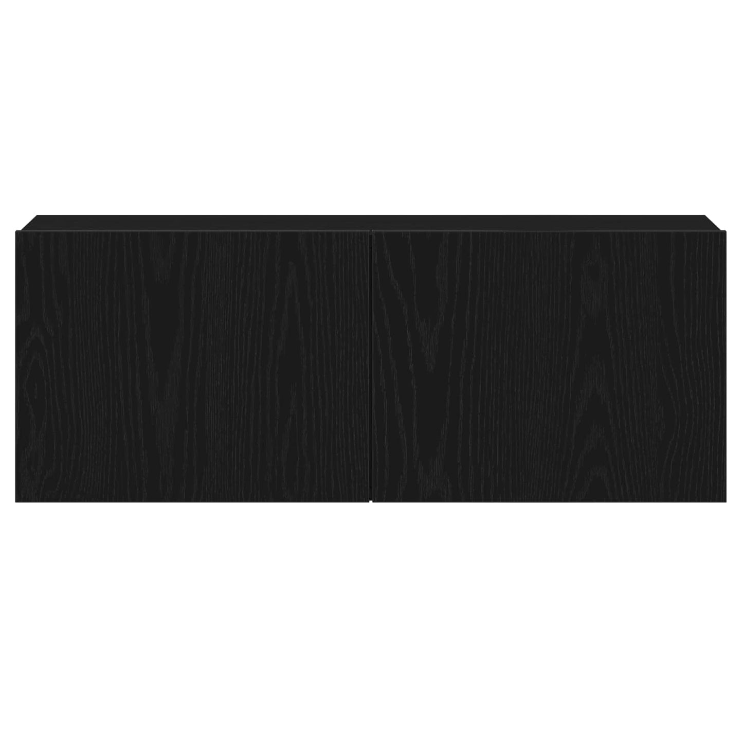 TV-Schrankset 3 pcs Schwarz Eichen-Optik 130,5 x 30 x 140 cm