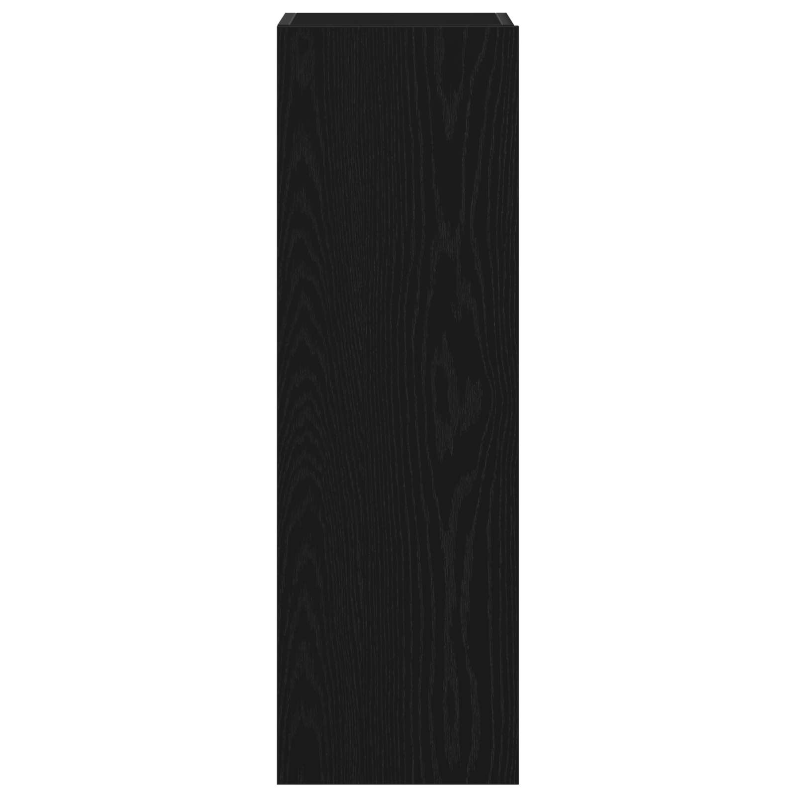 TV-Schrankset 3 pcs Schwarz Eichen-Optik 130,5 x 30 x 140 cm