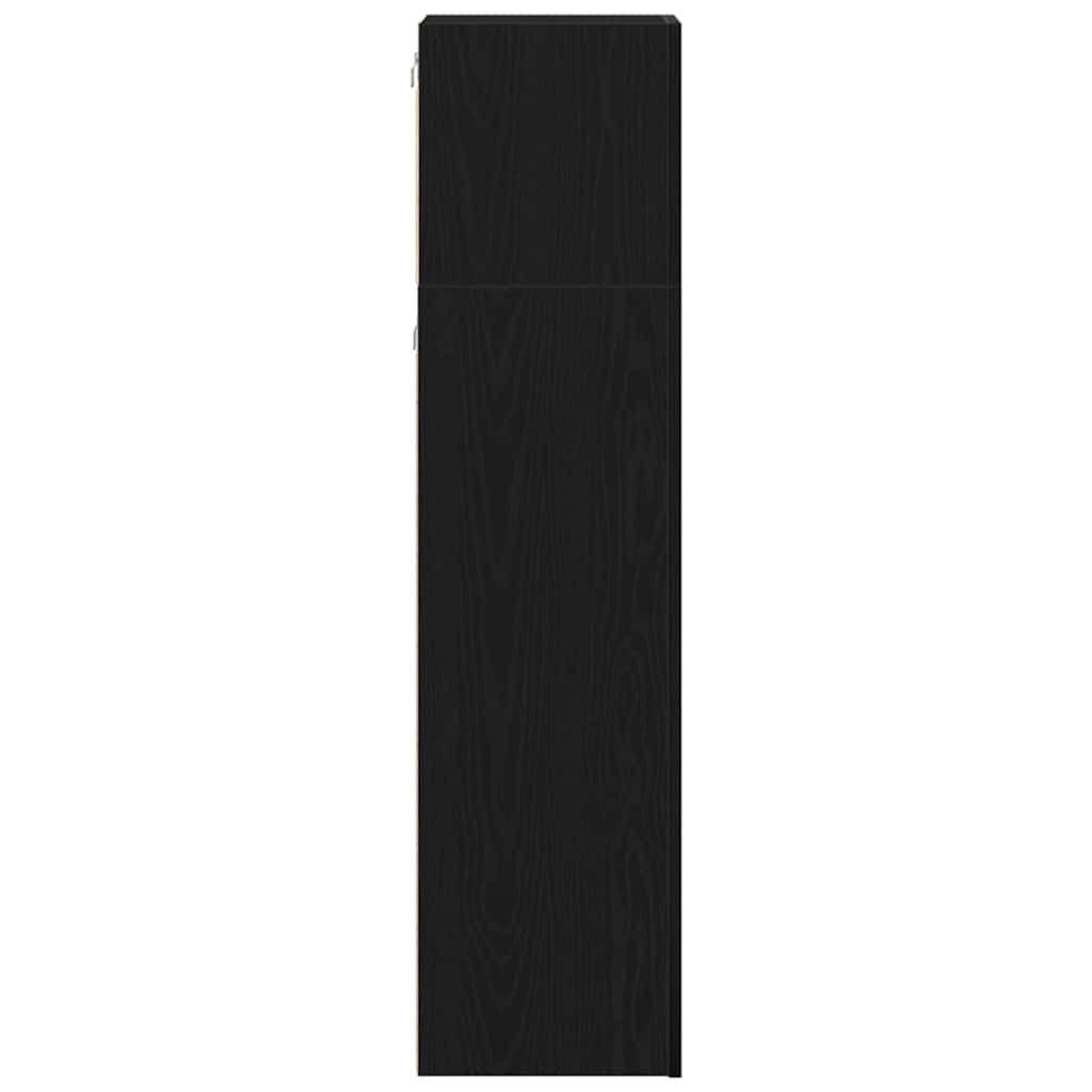 TV-Möbel-Set 3 pcs Schwarz Eichen-Optik 130,5 x 30 x 140 cm