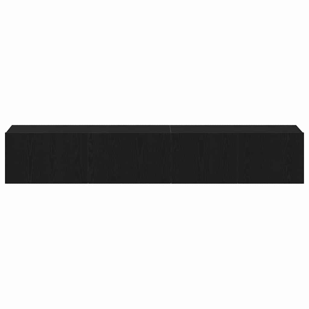 TV-Möbel-Set 2 pcs Schwarz Eichen-Optik 100 x 30 x 30 cm