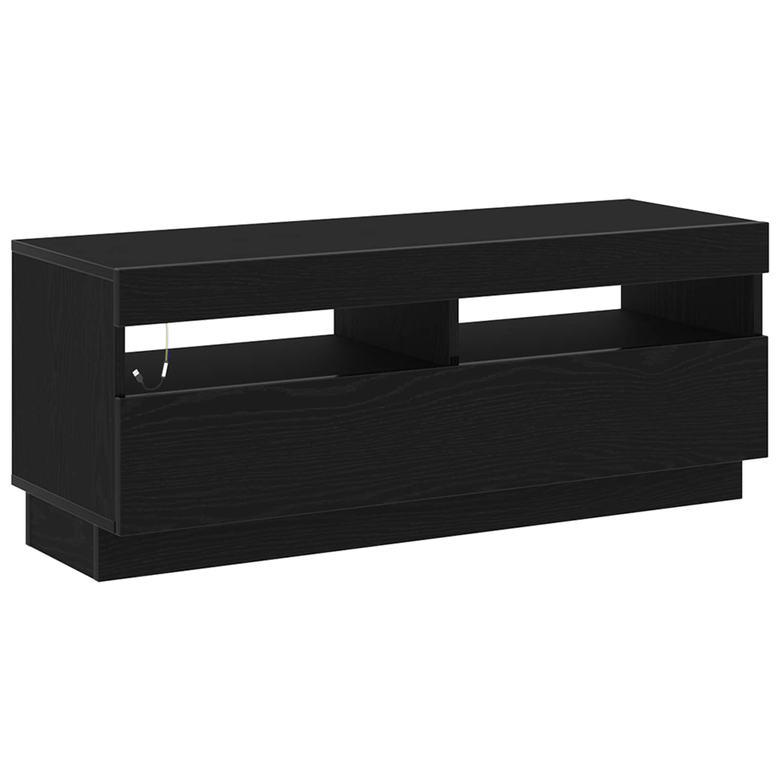 TV-Schrankset 2 pcs Schwarz 200 x 35 x 40 cm Holzwerkstoff