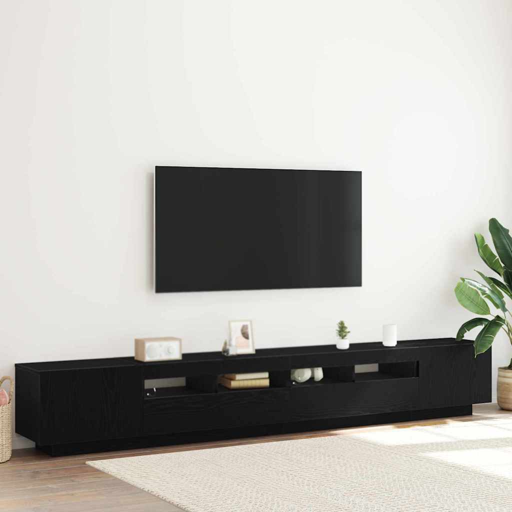 TV-Schrankset 3 pcs Schwarz 260 x 35 x 40 cm Holzwerkstoff