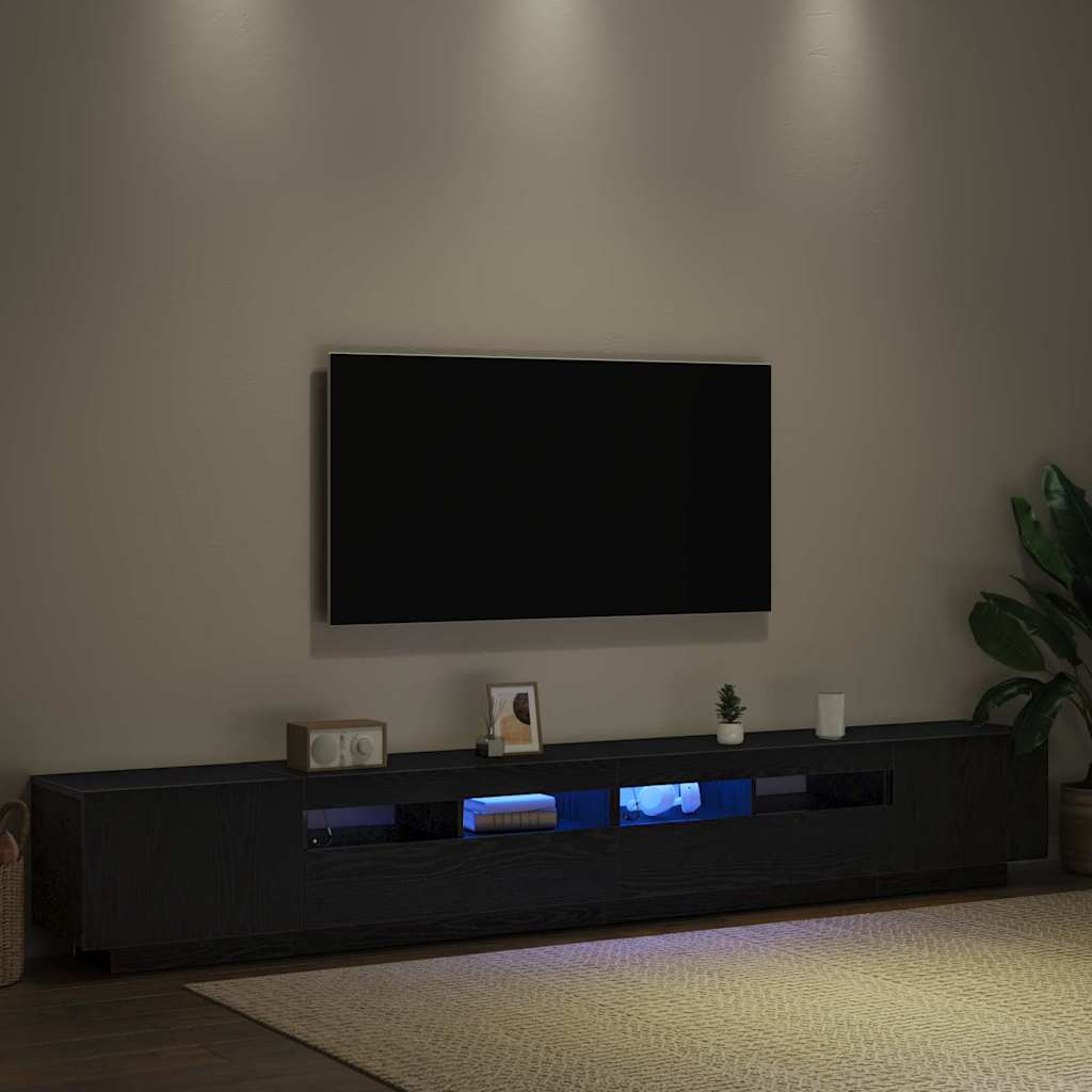 TV-Schrankset 3 pcs Schwarz 260 x 35 x 40 cm Holzwerkstoff