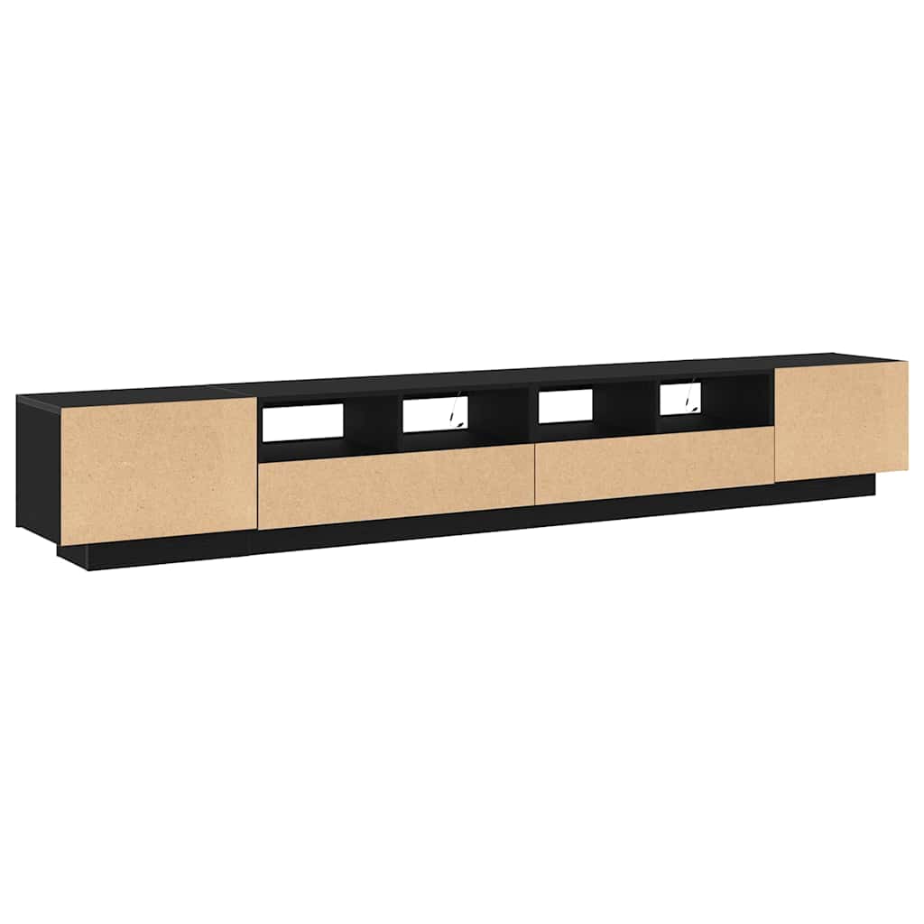 TV-Schrankset 3 pcs Schwarz 260 x 35 x 40 cm Holzwerkstoff