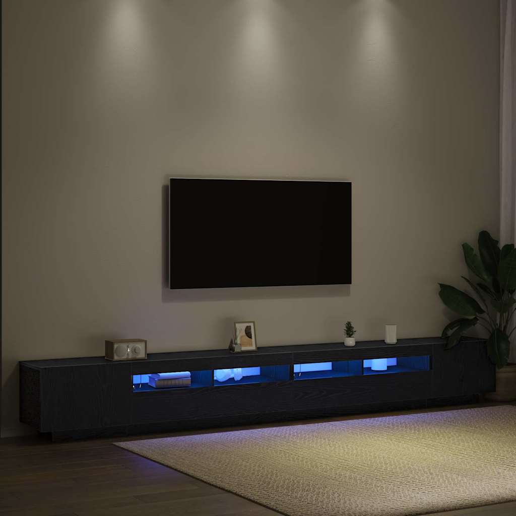 TV-Schrankset 3 pcs Schwarz 300 x 35 x 40 cm Holzwerkstoff