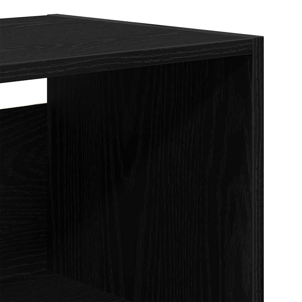 Highboard 2 stk. Schwarz Eichen-Optik 69,5 x 34 x 180 cm