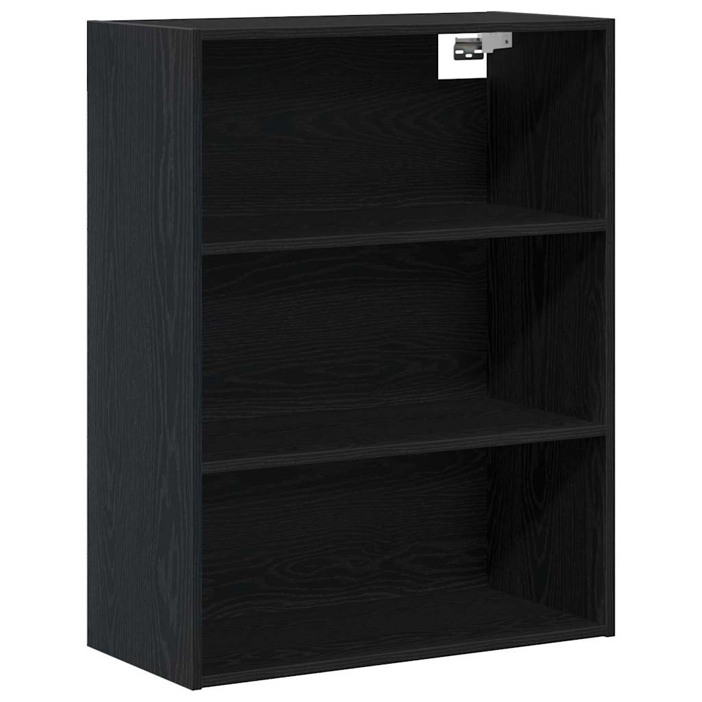 Highboard 2 stk. Schwarz Eichen-Optik 69,5 x 34 x 180 cm
