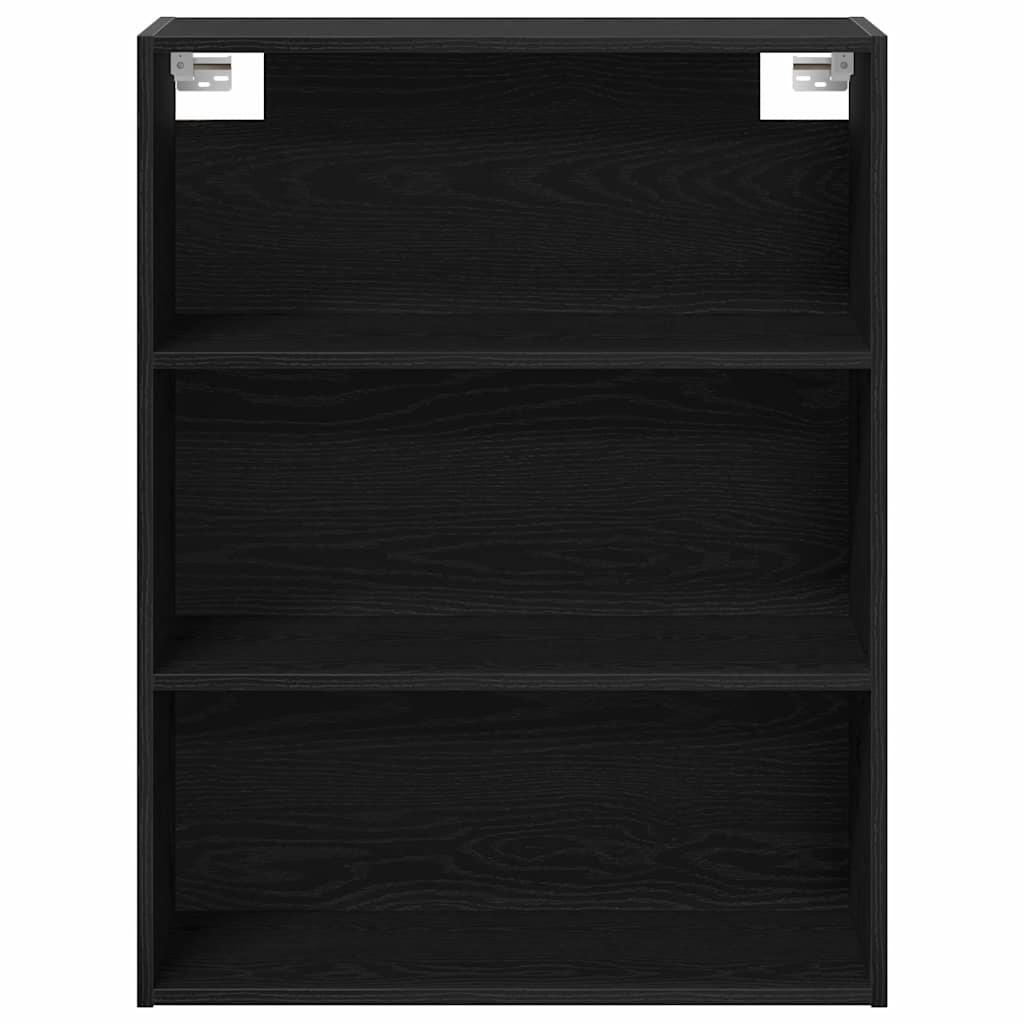 Highboard 2 stk. Schwarz Eichen-Optik 69,5 x 34 x 180 cm