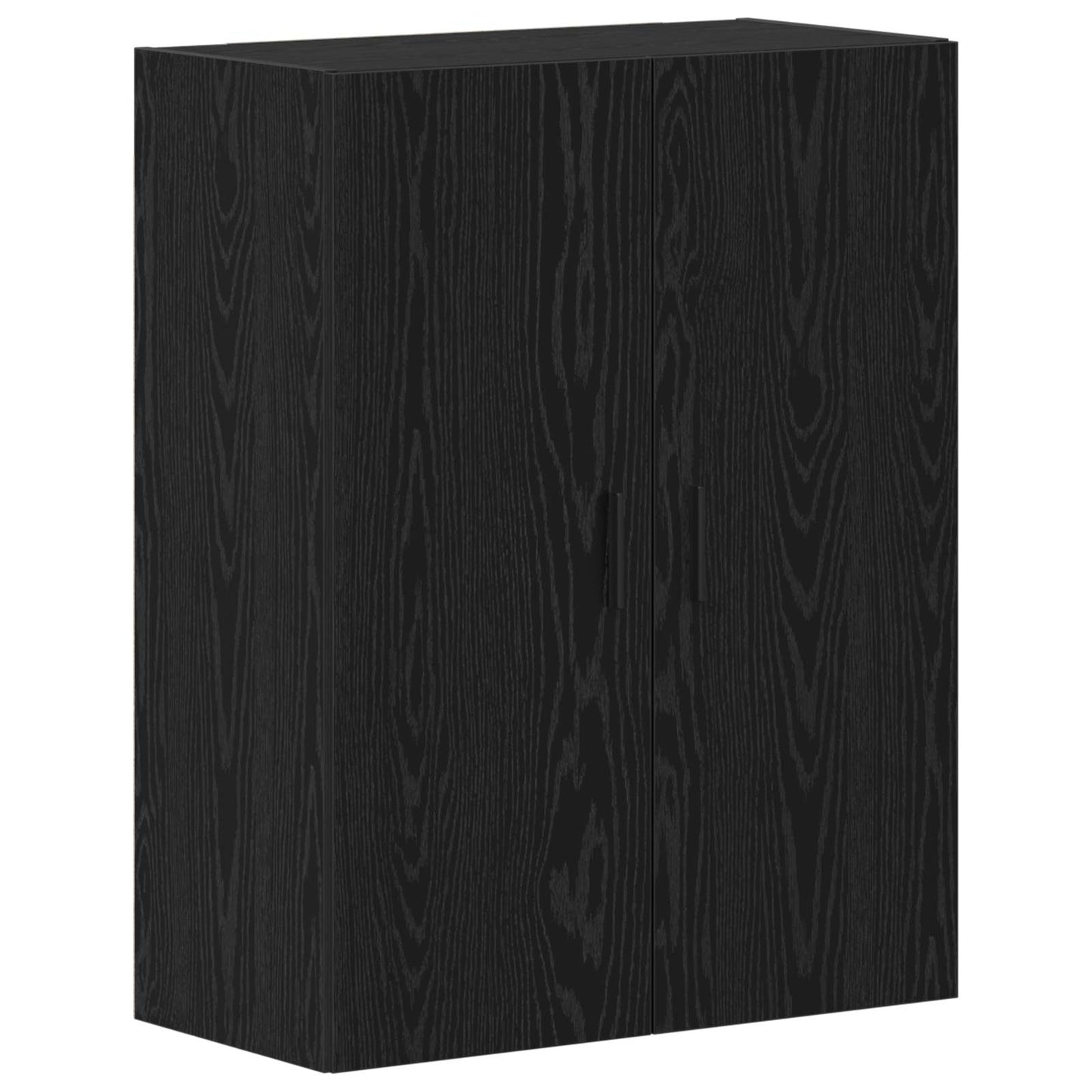 Wandschrank 2 stk. Schwarz Eichen-Optik 69,5 x 34 x 90 cm