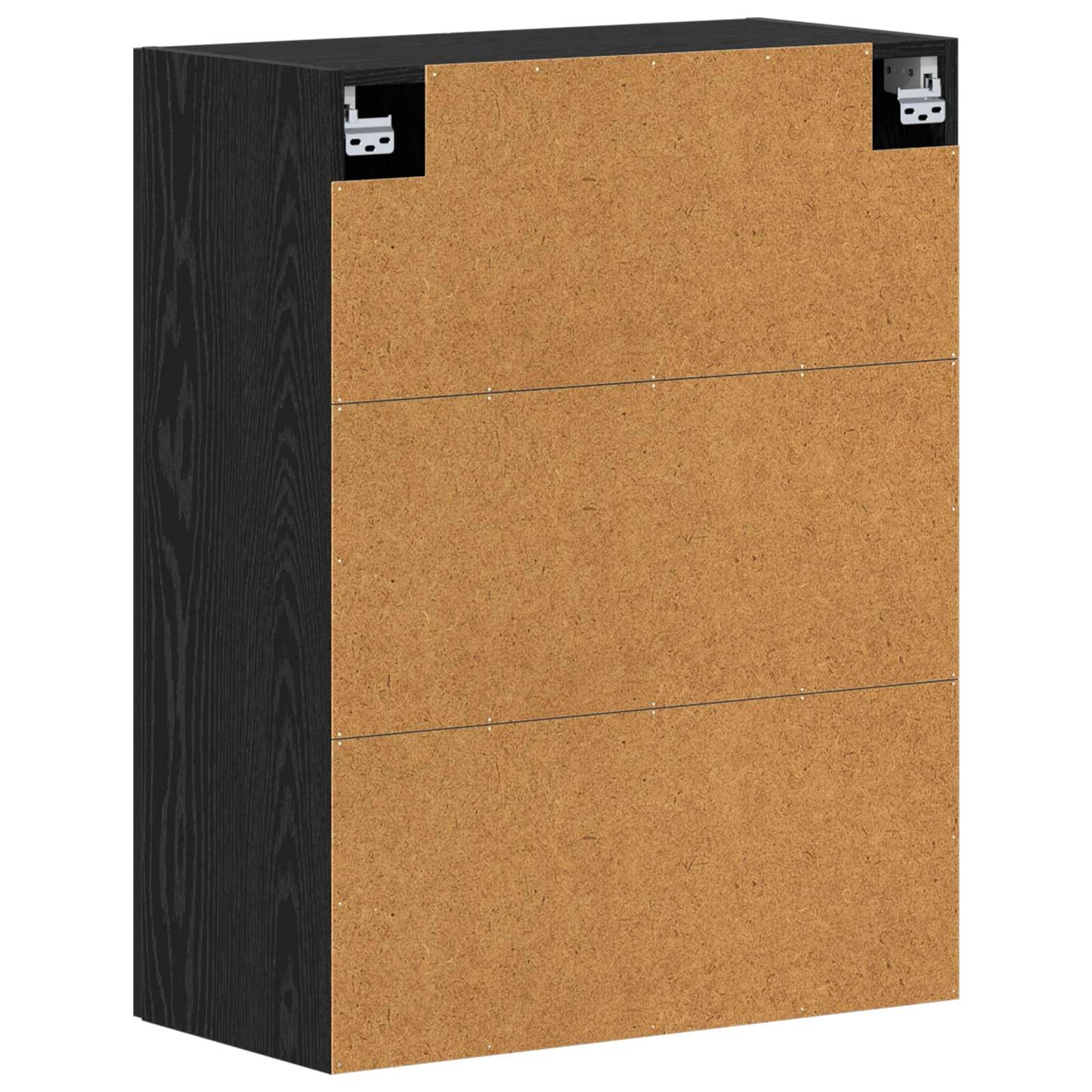 Wandschrank 2 stk. Schwarz Eichen-Optik 69,5 x 34 x 90 cm