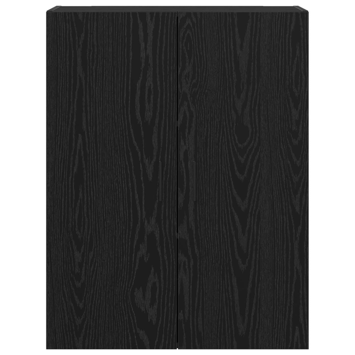 Wandschrank 2 stk. Schwarz Eichen-Optik 69,5 x 34 x 90 cm