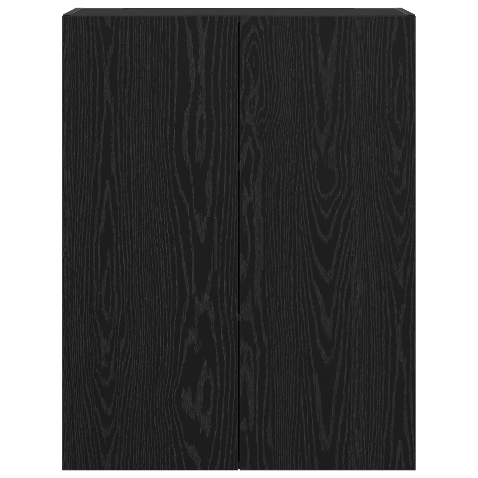 Wandschrank 2 stk. Schwarz Eichen-Optik 69,5 x 34 x 90 cm