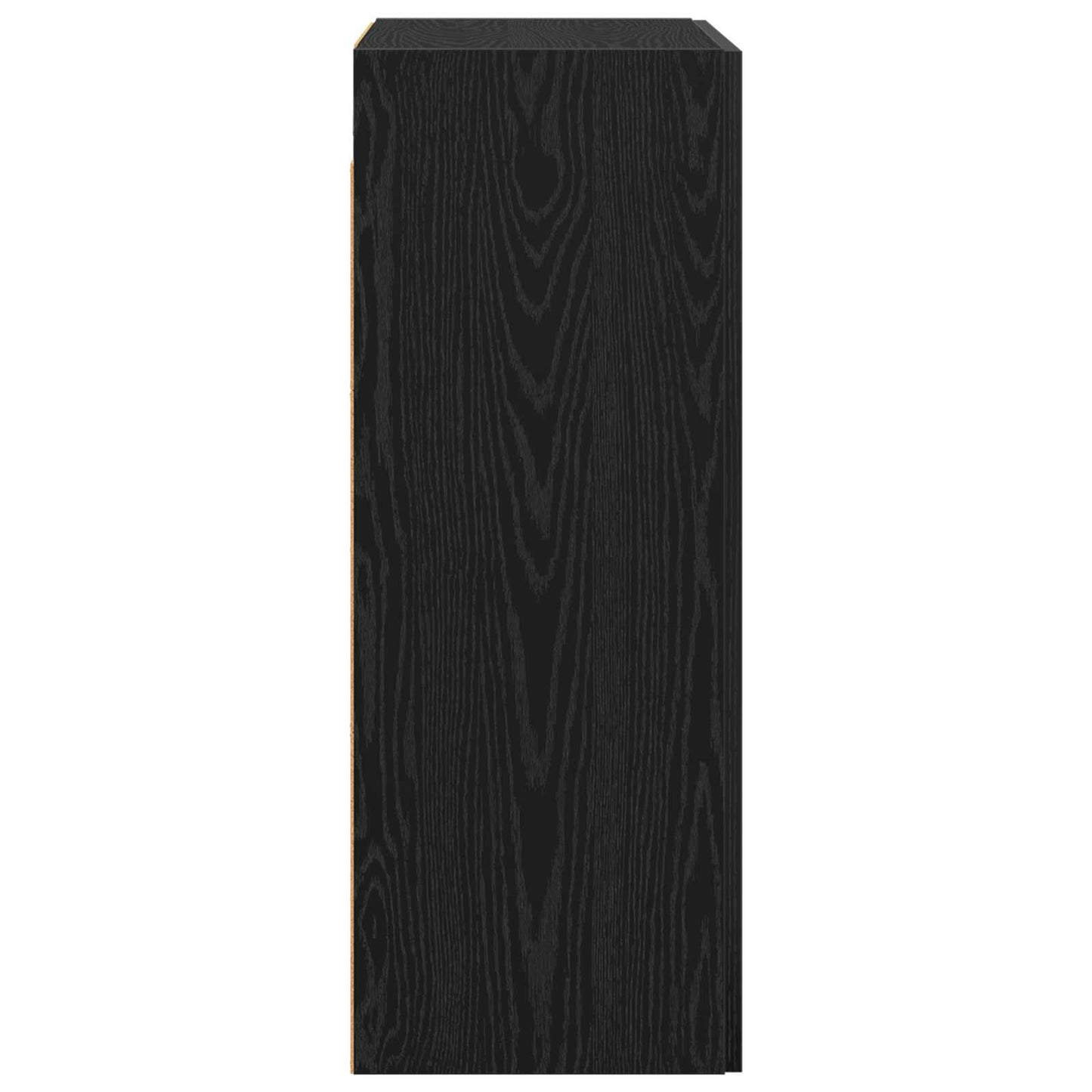Wandschrank 2 stk. Schwarz Eichen-Optik 69,5 x 34 x 90 cm