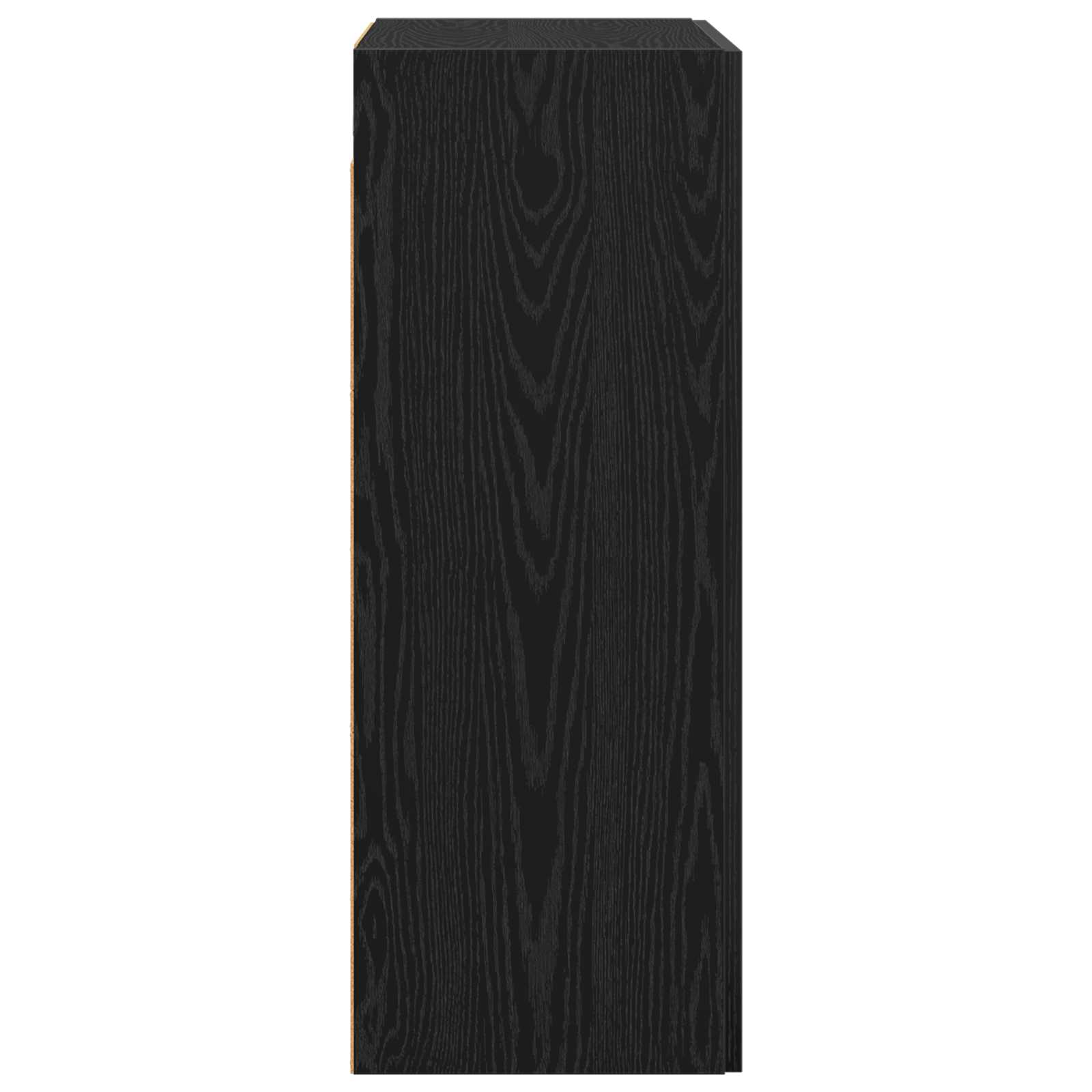 Wandschrank 2 stk. Schwarz Eichen-Optik 69,5 x 34 x 90 cm