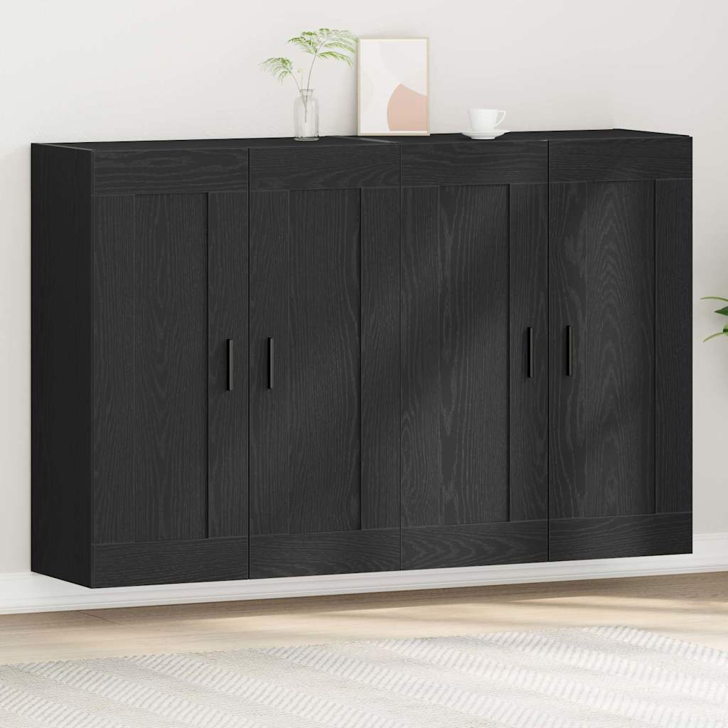 Wandmontierter Schrank 2 pcs Artisan-Eiche 69,5 x 34 x 90 cm