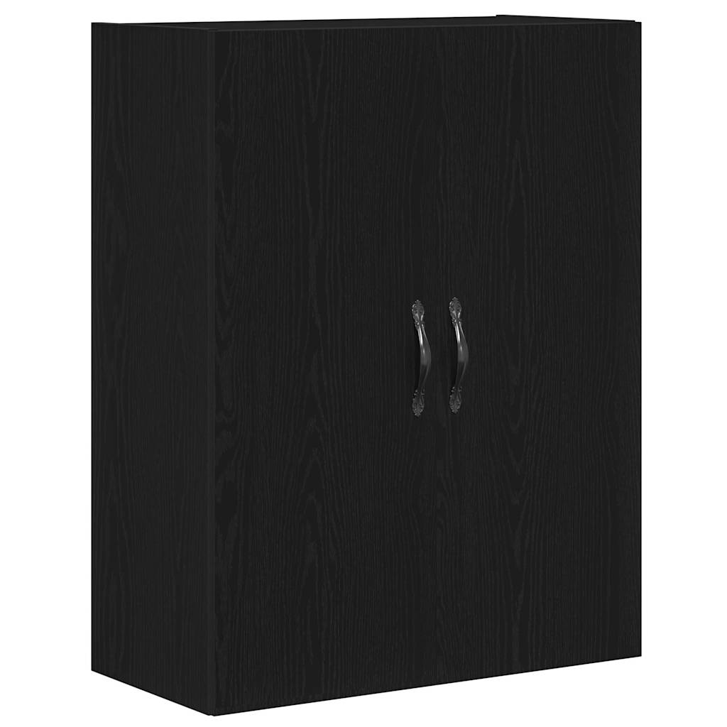 Highboard 2 stk. Schwarz Eichen-Optik 69,5 x 34 x 180 cm