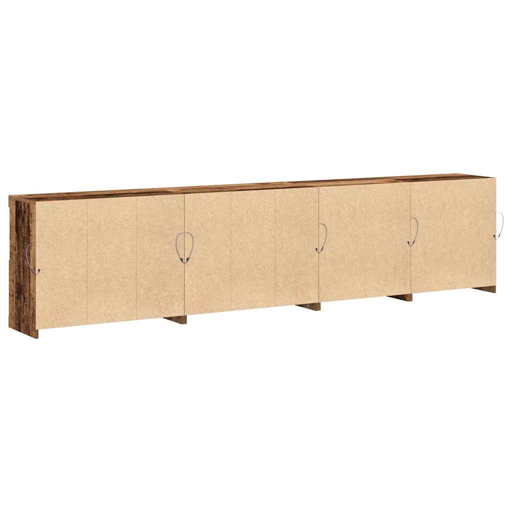 LED-Sideboard Altholz 283 x 37 x 67 cm Holzwerkstoff