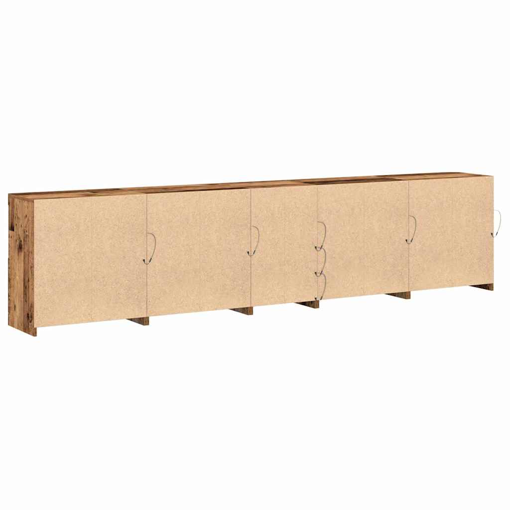 LED-Sideboard Altholz 283 x 37 x 67 cm Holzwerkstoff