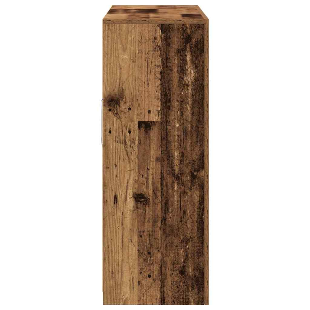 LED-Sideboard Altholz 181,5 x 37 x 100 cm Holzwerkstoff