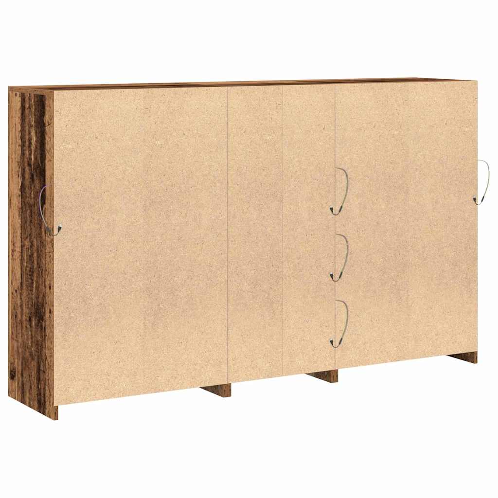 LED-Sideboard Altholz 162 x 37 x 100 cm Holzwerkstoff