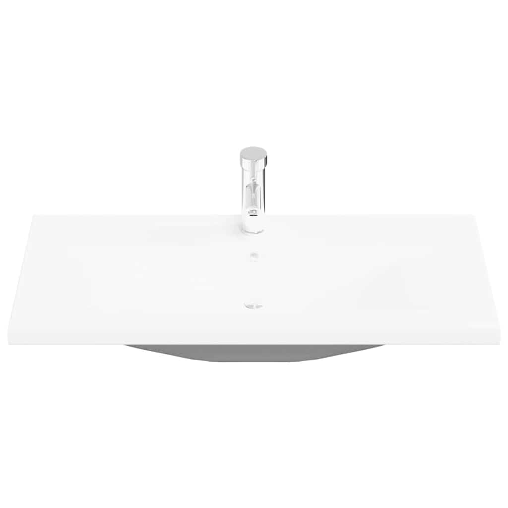 Waschbeckenschrank 3 stk. Schwarz Eichen-Optik