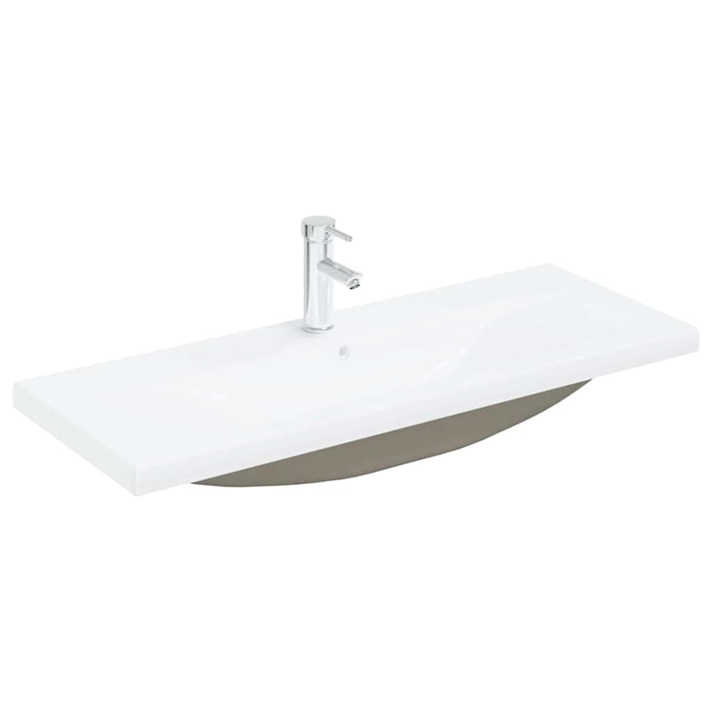Waschbeckenschrank Schwarz Eichen-Optik 100 x 39 x 62 cm