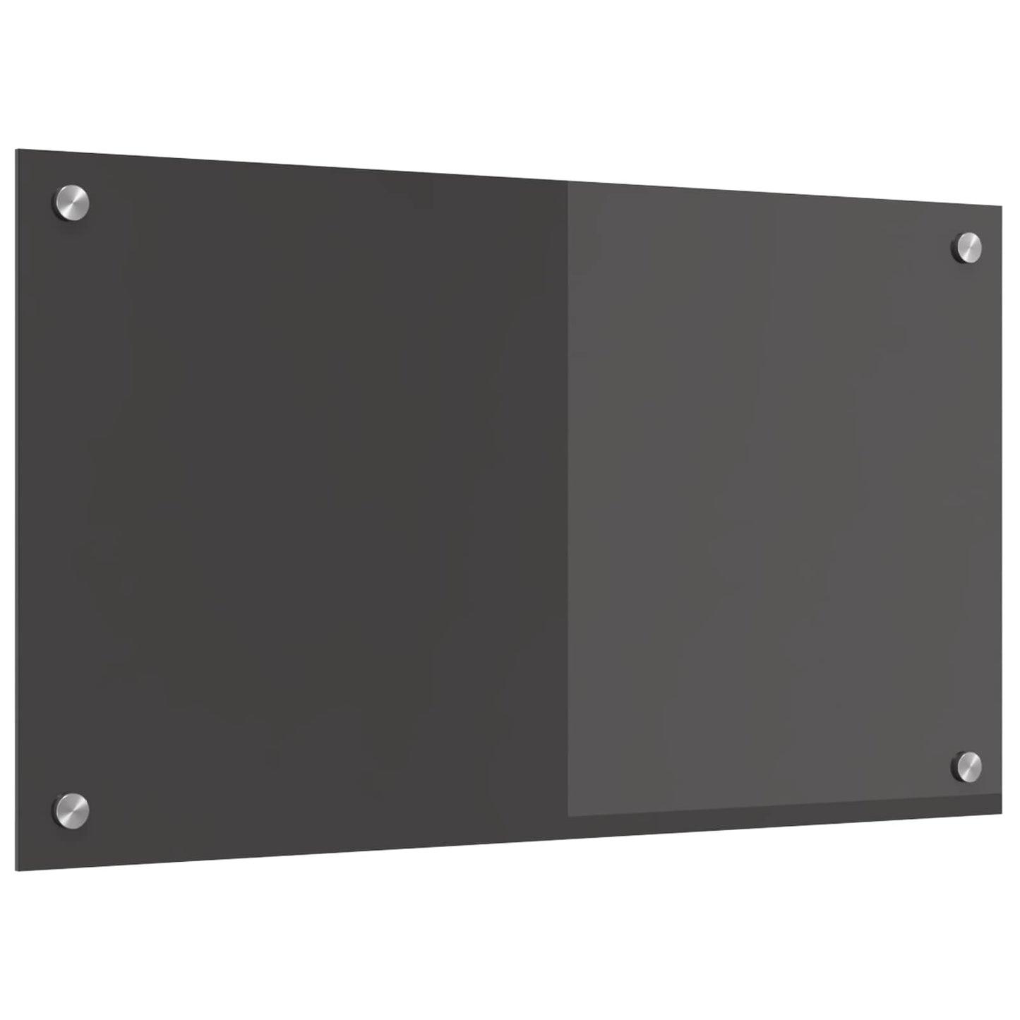 Küchenrückwand Dunkelgrau 70 x 40 cm Gehärtetes Glas