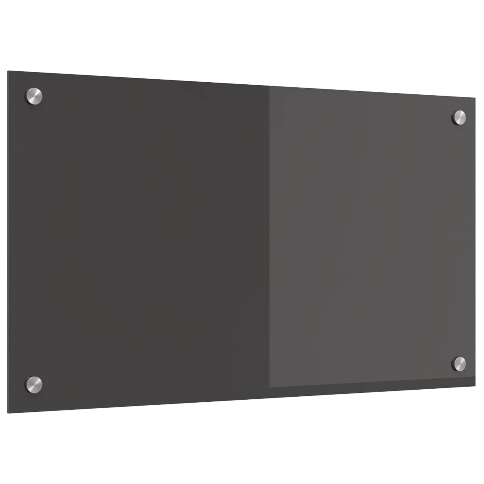 Küchenrückwand Dunkelgrau 70 x 40 cm Gehärtetes Glas