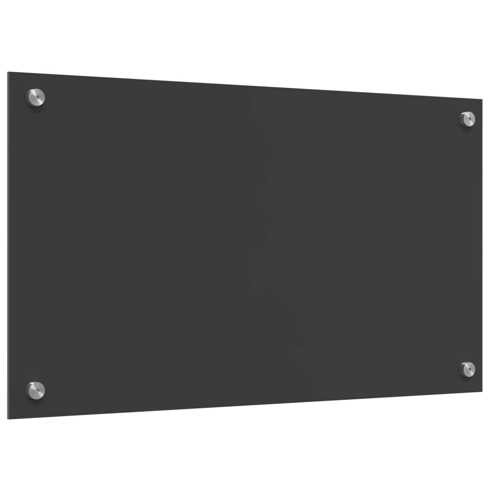 Küchenrückwand Dunkelgrau 70 x 40 cm Gehärtetes Glas