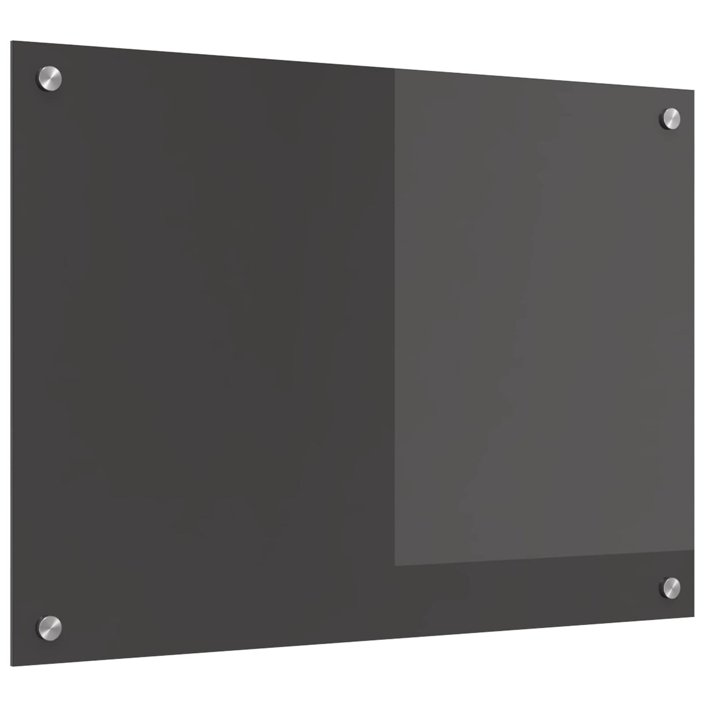 Küchenrückwand Dunkelgrau 70 x 50 cm Gehärtetes Glas