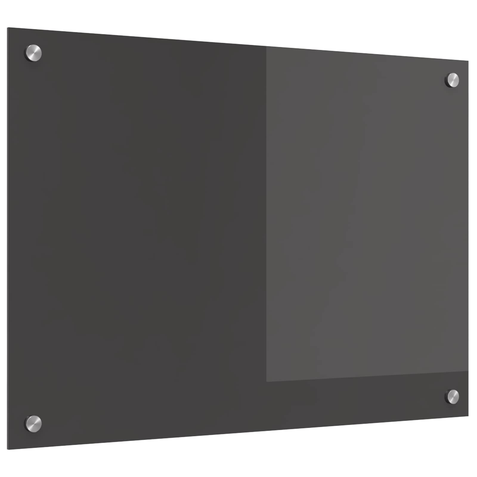 Küchenrückwand Dunkelgrau 70 x 50 cm Gehärtetes Glas